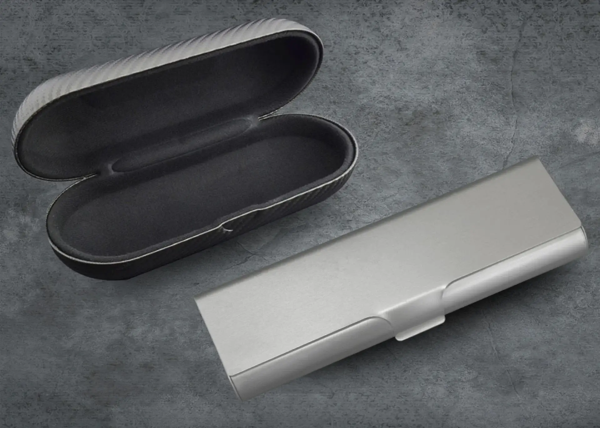 Eyeglasses case - anodized aluminum finish