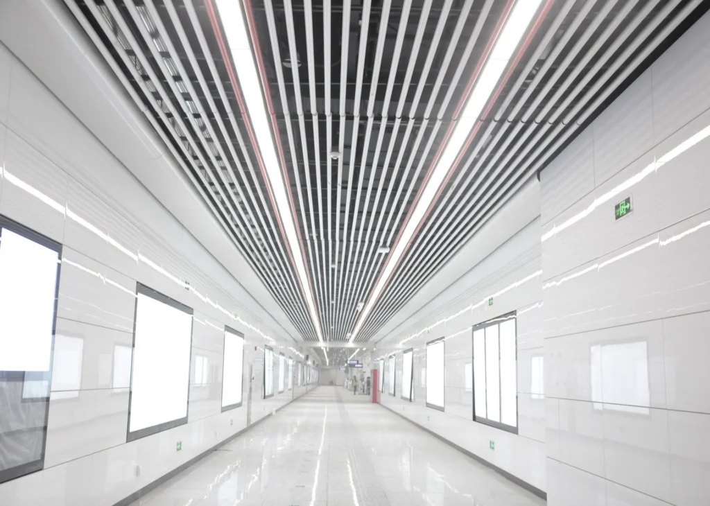 Shijiazhuang Metro Station - Anodized aluminum finish