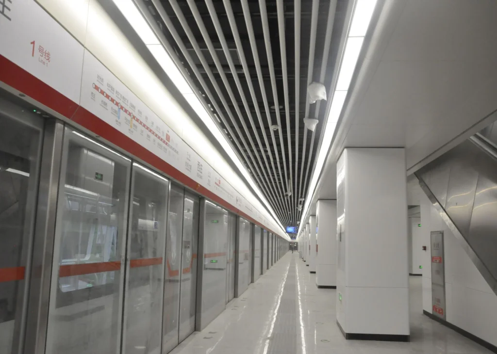 Shijiazhuang Metro Station - Anodized aluminum finish