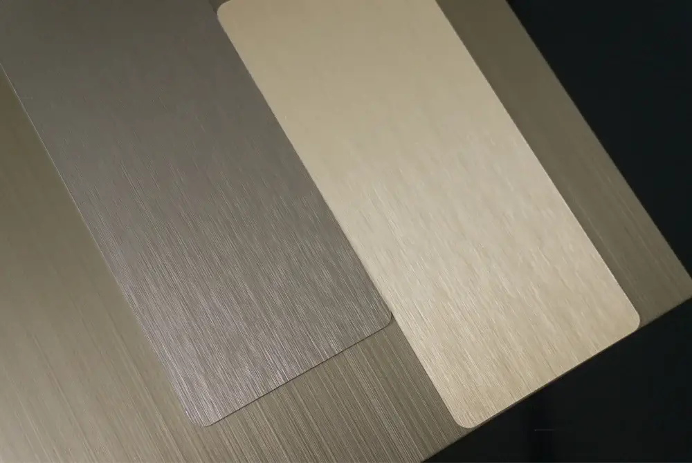 Brushed aluminum sheet