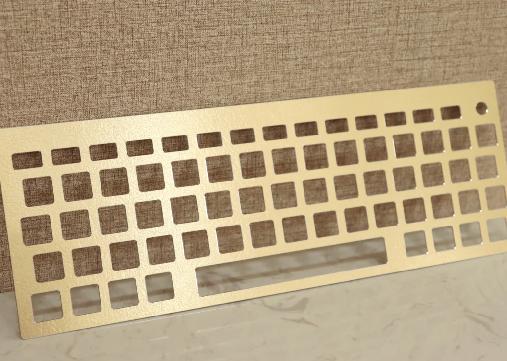 Keyboard - Anodized aluminum sheet