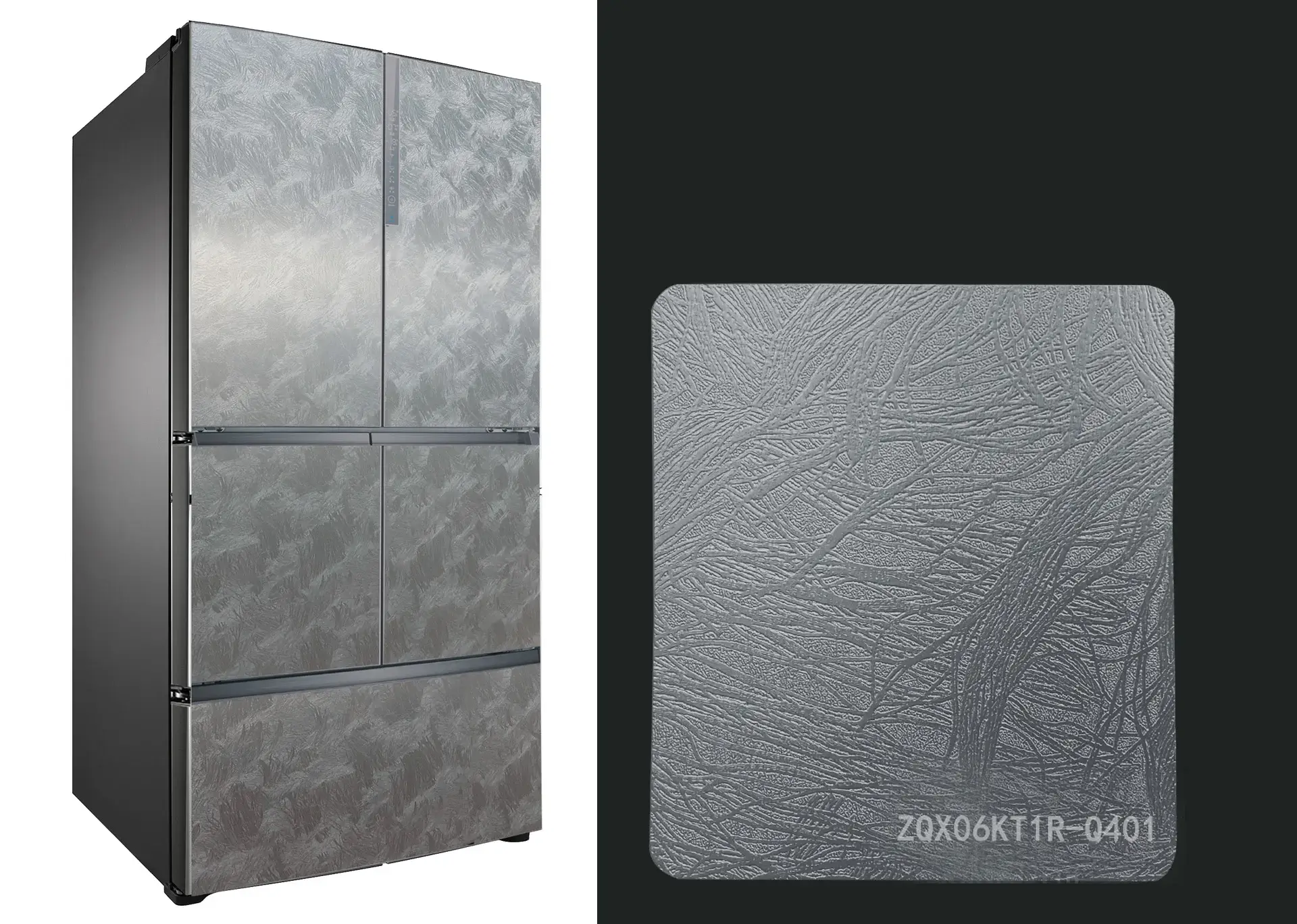 Refrigerator - Anodized aluminum finish